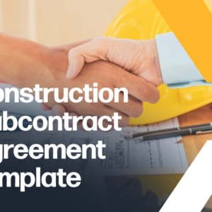 Construction Subcontract Agreement Template